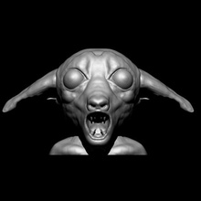 the witcher serie monsterhead art geralt netflix de la monster cabeza muertos esculpido zbrush en miniatura el busto fantasía scifi 3d print model - Mito3D