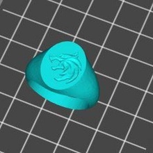 brujo sello anillo joyería joya netflix 3d print model - Mito3D