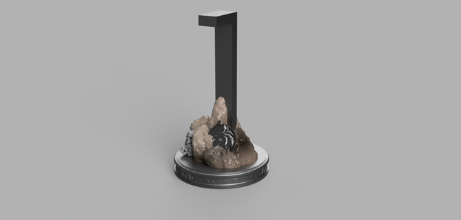 witcher stand 3d print model - Mito3D