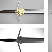witcher sword & knive of gerald from rivia the 3d print model - Mito3D