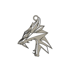 witcher wolf earring keychain necklace jewelry 3d print model - Mito3D