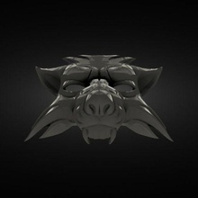 witcher wolf mask 3d print model - Mito3D