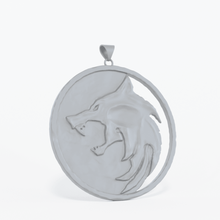 witcher wolf pendant medallion jewelry animal wiedzmin thewitcher geralt head 3d print model - Mito3D