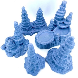 sorcières doigts stalagmites ensemble 40 40000 fantaisie terrain wargaming Warham table minis jeu guerre donjon grotte dnd éclaireur âge ttrpg 5e présupporté 3d print model - Mito3D