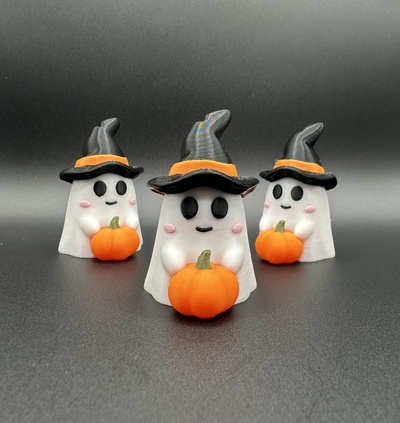 abonnieren halloween geist kürbis hut hexe niedlich dekoration spielzeug zahl gruslig 3d print model - Mito3D