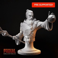 wizard - erius lumos bust dungeons dragons hero quest art dungeonsanddragons heroquest epic fantasy boardgame tabletop primal d&d 3d print model - Mito3D