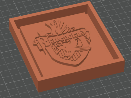 wizard house crest 4 stl file wax melt mould 3d printing resin template burner 3d print model - Mito3D
