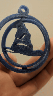 wizard sorting hat spinner keychain 3d print model - Mito3D