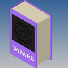 mago deletrear libro organizador juego d dnd mazmorras dragones juguete accesorios caja almacenamiento 3d print model - Mito3D