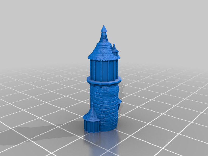 sihirbaz kule 3dmodel dnd mini minyatür Zindanlar ejderhalar zindan 3d baskı 3D print model - Mito3D