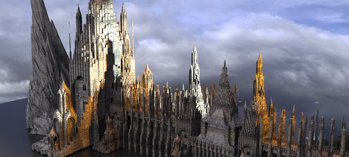 mágico castillo puente 1 catedral ciudad egipcio Harry alfarero 3d print model - Mito3D
