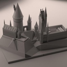 monde magique de harry potter l'art 3d print model - Mito3D