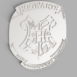 wizarding world hogwarts houses olivander's wand shop & owl post service Art 2d art lithophanes 3d print model - Mito3D