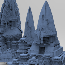 wizards master fortress kings tower 3 models egypt ancient temple god arab egyptian pyramid archaeology sphinx sculpture statue architectural other kitbash building architecture ship sci fi exterior 3d print model - Mito3D