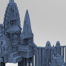 wizards master fortress kings tower egypt ancient temple god arab egyptian pyramid archaeology sphinx sculpture statue architectural other kitbash building architecture ship sci fi exterior 3d print model - Mito3D