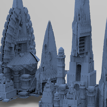 wizards master fortress kings towers 4 egypt ancient temple god arab egyptian pyramid archaeology sphinx sculpture statue architectural other kitbash building architecture ship sci fi exterior 3d print model - Mito3D