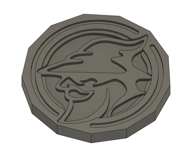 wizzard coin token Game dragon money magic toy desk games harry potter symbol board 3d print model - Mito3D