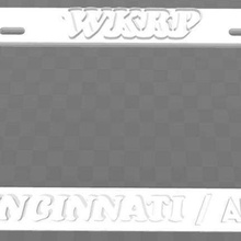 wkrp - cincinnati cadre de plaque d'immatriculation art signes logos 3d print model - Mito3D