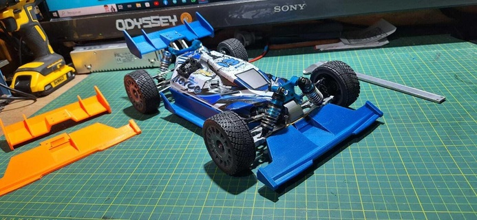 wltoys 124017 high speed bumper body kit 3d print model - Mito3D