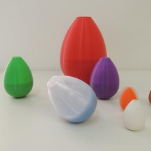 oscilação de ovo vários roly-poly weeble 3d print model - Mito3D