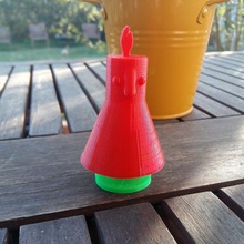 oscilação do homem jogo a arte fácil de impressão pequena brinquedo wobble 3d print model - Mito3D