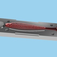 oscilação sável ninja réplica mofo peixe pescaria atrair isca 3d print model - Mito3D