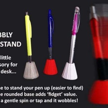 wobbly pen stand home work unique trendy storage stationery rotating present practical organization organisation office novelty novel handy gift fun desk birthday 3d print model - Mito3D
