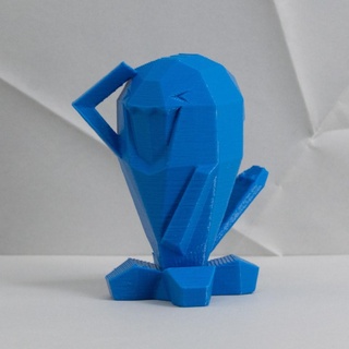 wobbuffet low poly pokemon low-poly lowpoly faceted gen 2 ii second generation figure pok mon 3d print model - Mito3D