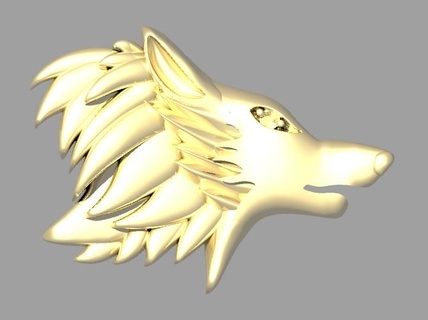 wolf's head bezel diamonds charms diges earrings earring rings jewelry designs wax foundry art jewel ring gold tape band silver 3d print model - Mito3D