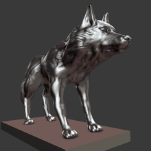 wolf Kunst 3d print model - Mito3D