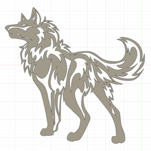 lobo animais 3d print model - Mito3D