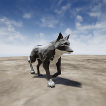 wolf 3d monster monsters gloss realistic unrealengine4 3d print model - Mito3D