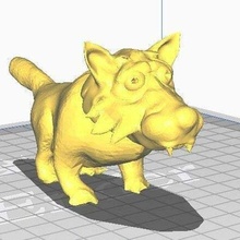 Wolf Skulpturen 3d print model - Mito3D