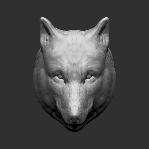 wolf animal house bust ornament tiodego 3D print model - Mito3D