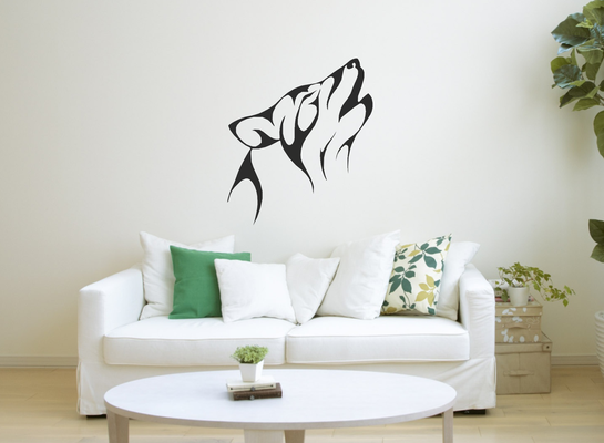 kurt duvar dekor sanat dekorasyon ev süs 2d 2dart sanatı wall2d kurtlar 3d print model - Mito3D