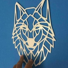 wolf 2d 3d print model - Mito3D