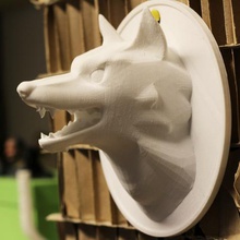 wolf head home 3d print model - Mito3D