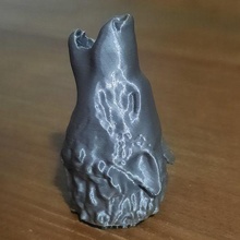 wolf head bong mouthpiece shisha nozzle howl howling moon 3d print model - Mito3D