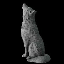 wolf howling animal ornament dog can canine fang wild beast beautiful predator carnivore powerful hunter majestic 3d print model - Mito3D