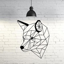 lupo iv scultura da parete in 2d art animale arredamento decorazione 3d print model - Mito3D