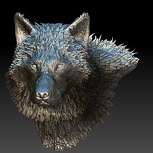 wolf Schmuck - lobo para joyeria Mode wild Tier impresion 3d stl obj modelo Modell joya jewerly Jude Metall 3d print model - Mito3D