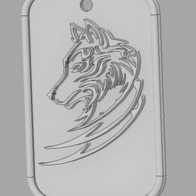 wolf keychain gadget key ring 3d print model - Mito3D