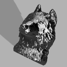 wolf keychain deco love door key 3d print model - Mito3D