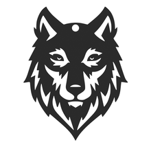 wolf keychain 3d print model - Mito3D