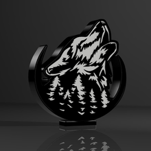 wolf lamp 3d print model - Mito3D