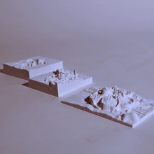 wolf mountain Skulptur Kunst Tier Bild 3d print model - Mito3D