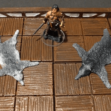 wolf pelt rug - 28mm gaming game games dnd 3d print model - Mito3D
