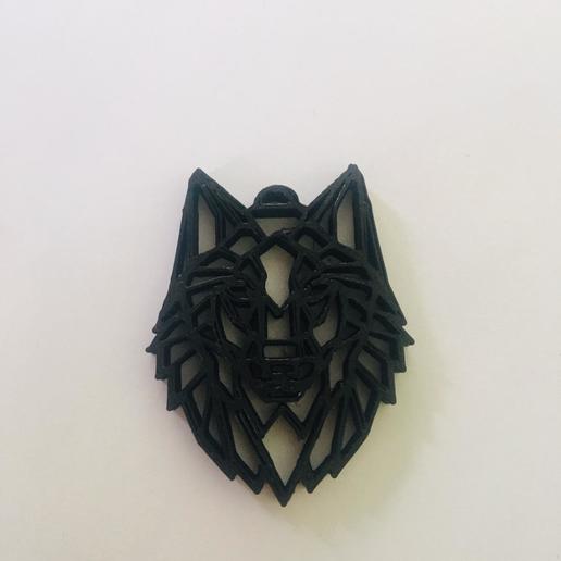 wolf-Anhänger Schmuck 3D print model - Mito3D