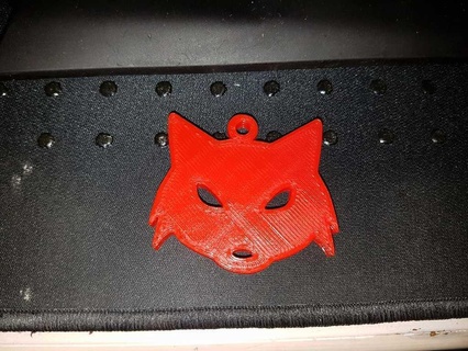 wolf pendant loup pendantif accessories 3d print model - Mito3D