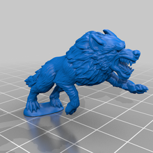 wolf pounce game dnd mini miniature pouncing rpg tabletop ttrpg wolves toy 3d print model - Mito3D
